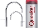 Quooker® robinet à eau bouillante Combi 2.2 Twintaps Nordic Round acier Q2TNRS