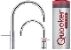 Quooker® robinet à eau bouillante Pro3-VAQ Twintaps Nordic Round acier QP3TNRS