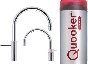 Quooker® robinet à eau bouillante Combi 2.2 Twintaps Nordic Round chrome Q2TNRC