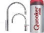 Quooker® robinet à eau bouillante Combi 2.2 + Twintaps Nordic Round acier Q2PTNRS.
